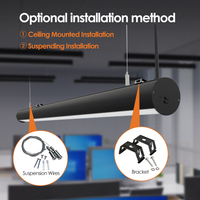 ShineLong Luminaire Suspendu LED Moderne à Éclairage Indirect, Commutateur DIP, CCT, Sans Scintillement, Intensité Variable, CRI Élevé Ra80, 0.6m 1.2m 1.5m 20w 36w 45w