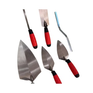Carbon Steel <b>Plaster</b> Trowels <b>Set</b> Flat Pointed Ergonomic Handle Industrial Grade For Masonry And Tile Work - Product Image 5