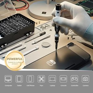 Jeu de tournevis en acier au carbone 115-en-1 pour la réparation et le démontage de téléphones portables, outil manuel multifonctionnel pour la maison - Product Image 4