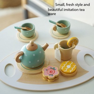 Préscolaire En Bois Enfants Jouets Simulé Tea Party Jouet Après-Midi Thé Dessert Ensemble Jouer Maison Jeux - Product Image 4