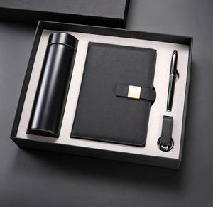 Nouvel ensemble cadeau de carnet A5 personnalisé, carnet de haute qualité avec boîte cadeau et stylos, carnet personnalisé avec logo USB - Product Image 1