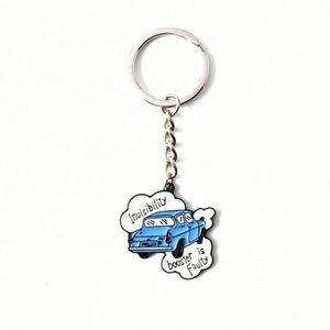 Custom Restaurant Keychains Metal Embossed Soft Enamel Die Cut Chef Letter Keychains With UV Printing for Promotional Purposes - Product Image 4