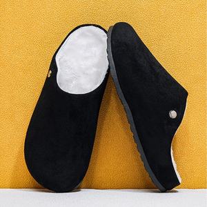 Nouvelles pantoufles en coton pour hommes, style 2025, plates, durables, chaudes et confortables, chaussures en coton tendance, pantoufles d'intérieur - Product Image 1