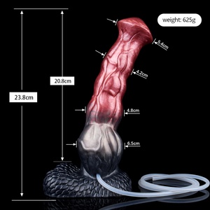 Big Sex Toy Online Shop Realistic Knotted Squirting <b>Dildo</b> Ejaculating Horse <b>Dildo</b> with Suction Cup Adult Sex Toy for Women - Product Image 2