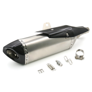Para Honda <span class=keywords><strong>Forza750</strong></span> NSS750 ADV750 X-ADV NSS 750 2017-2024: Silenciador de escape de motocicleta con punta de carbono inoxidable y línea de conexión (Slip-On) - Product Image 4