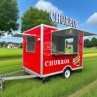 Remorque mobile de restauration rapide 2026, petite, pour hot-dogs, crêpes, etc.