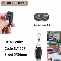 HFY HFY-KG07E Ricevitore RF con Codice di Apprendimento, Telecomando Universale a 2 Pulsanti, 315/433MHz, Portata 30m, Impermeabile, in ABS