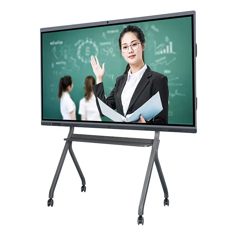 Çin hd ekran elektronik akıllı tahta 65 86 inç okul interaktif beyaz tahta dijital kalem ile satılık