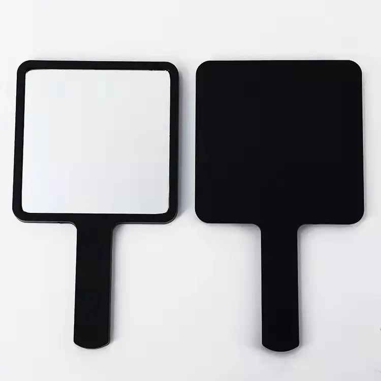 Custom Logo Plastic Small Handheld Mirror Private Label Hand Held Makeup Mirror
