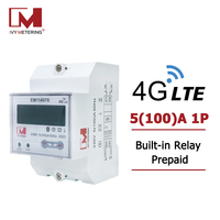 Medidor de Energía Inteligente Monofásico de Dos Cables EM114070 STS, GPRS / RS485 / Medidor de Energía Prepago, Medidor de Vatios-Hora