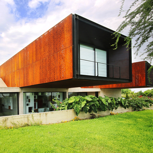 Revêtement en aluminium extrudé découpé au laser pour façade de bâtiment en acier Corten, revêtement mural extérieur en aluminium - Product Image 6