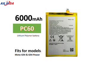 Lithium-ion batterijen PC60 voor Motorola Moto G24 G54 5G G54 Power 5G smartphone batterijen, fabrieksgecustomizeerd - Product Image 3