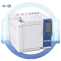 SCITEK Gas Chromatograph Flame Ionization Detector (FID) Intelligent EPC (Electronic Pressure Control) Pressure Compensation