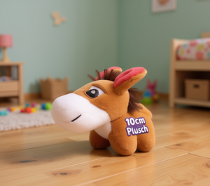 Peluche a forma di cavallo da 10 cm, morbido giocattolo per neonati e bambini, regalo unisex - Product Image 2