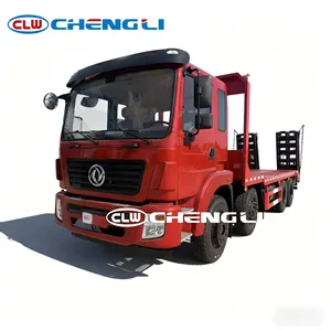 <b>Flatbed</b> Tow <b>Truck</b> Flat Bed Towing Efficient 350 HP Dongfeng Huashen 8X4 Heavy-Duty <b>Flatbed</b> <b>Truck</b> - Product Image 6