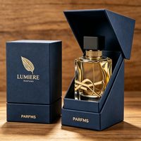 Boîte cadeau haut de gamme personnalisée avec ruban pour parfum de 50 ml, cadeau d'entreprise et de fête