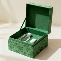 Boîte cadeau de luxe pour flacon de parfum vide, papier d'étiquette personnalisé, finition brillante/mate, pelliculage UV, emballage rigide, échantillon gratuit