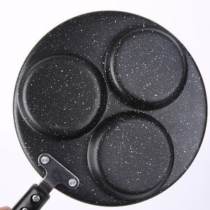 Three Hole Round Frying Pan Nonstick Mini Pan For Poaching Eggs Breakfast Household Use - Product Image 1