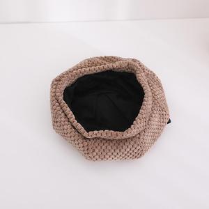 Béret Octogonal Léger et Doux pour Petites Filles, Chapeau <span class=keywords><strong>Tricot</strong></span>é Style Artiste Français, Bonnet Chaud Tendance pour Enfants et Bébés - Product Image 4
