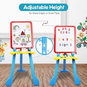 Bảng Đen Đứng Hai Mặt Bằng Nhựa 2 Trong 1 Bảng Vẽ Học Từ Tính Cho Trẻ Em Bảng Vẽ Nghệ Thuật Bảng Viết Đồ Chơi Giáo Dục - Product Image 4