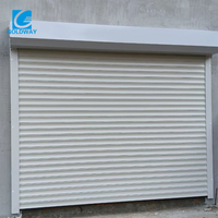 Volet roulant motorisé intelligent extérieur en alliage d'aluminium moderne sur mesure pour installations climatisées et fermes faciles à nettoyer
