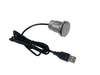 Microphone Métallique Haute Sensibilité Anti-Bruit Étanche IP67 Dispositif de Capture Audio pour Surveillance Extérieure CCTV