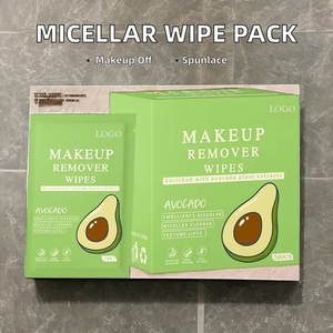Lingettes nettoyantes <span class=keywords><strong>micellaire</strong></span> écologiques personnalisées pour femmes, emballées individuellement, en vrac, démaquillant, marque privée, extra douces - Product Image 2
