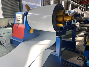 High Production Efficiency Steel Coil Hydraulic Double Head Uncoiler Decoiler <b>Machine</b> for Roll Forming <b>Machine</b> - Product Image 6