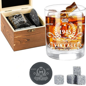 Juego de regalo de <span class=keywords><strong>cumpleaños</strong></span> 40th 50th 60th para hombre, caja de madera, piedras de whisky, whisky transparente, decoraciones de 30 <span class=keywords><strong>cumpleaños</strong></span>, suministros para fiestas - Product Image 6
