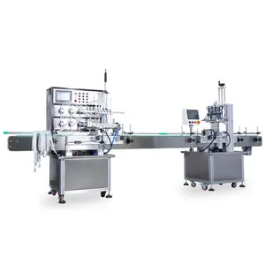 Automatic Filling Capping Machine Laundry Detergent Small Bottle Glass Plastic Shampoo Juice Filling Capping Production Line