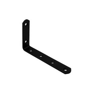 Supports noirs en forme <span class=keywords><strong>de</strong></span> L Support <span class=keywords><strong>de</strong></span> support à Angle droit en acier inoxydable Armoires en fer Armoire Joint Quincaillerie <span class=keywords><strong>de</strong></span> meubles - Product Image 1