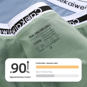 Slip Boxer da <span class=keywords><strong>Uomo</strong></span> di <span class=keywords><strong>Lusso</strong></span> Taglie Forti, a Vita Media, Traspiranti in Cotone Viscosa, Antibatterici, <span class=keywords><strong>Intimo</strong></span> Sportivo Sexy con Vita Lavorata a Maglia - Product Image 5