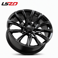 Jantes de luxe multi-rayons noires brillantes LSZD 22 24 26 pouces 6x139.7 pour SUV et pick-up