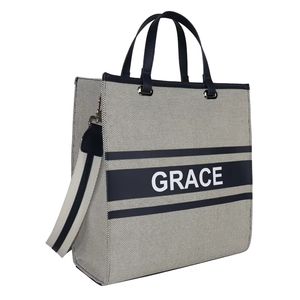 Bolsa de Yute Personalizada al por Mayor, Estilo Retro, con Logotipo Personalizado, Hello Weekend, Gran Capacidad - Product Image 4