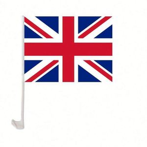 Bandera de Coche de Inglaterra con Cruz de San Jorge, Impresa Digitalmente en Poliéster, para Ventana, 12x18 Pulgadas - Product Image 2