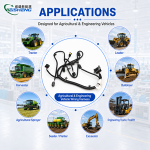 Harnais de câblage pour machines agricoles et véhicules de construction robustes sur mesure, assemblage de câbles ondulés OEM ODM - Product Image 2