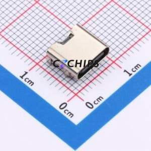 HX TYPE-C 6P L7.8 USB Connector SMD Connector ( Connector Type: Type-C )( Gender: Female )( Mounting Type: Horizontal Mount ) - Product Image 1