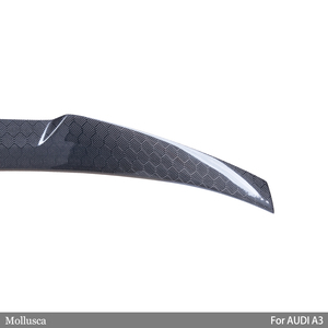 สปอยเลอร์หลังทรง M4 สำหรับ A3 S3 RS3 8V วัสดุคาร์บอนไฟเบอร์ลายรังผึ้งแท้ ปี 2013-2020 - Product Image 5