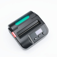 Imprimante thermique portable mini sans fil 80 mm/s pour reçus, étiquettes et codes-barres, 3 pouces (80 mm), avec papier thermique inclus