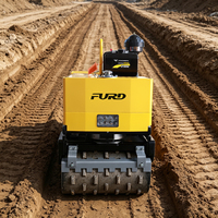 FYL-R800T Compacteur routier vibrant à double tambour, entièrement hydraulique, autoporté, pour le compactage du sol, mini-rouleau compresseur