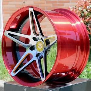 Llantas personalizadas con cepillo rojo caramelo, ruedas forjadas, nuevo tipo, <span class=keywords><strong>2020</strong></span> - Product Image 1
