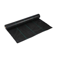 PP/PE couverture de sol en plastique paillis tapis de couverture des terres tissu de mauvaises herbes de jardin en rouleau tapis de bloc de mauvaises herbes robuste pour lit de fleurs