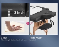 Table de massage pliable Yicheng pour salon de beauté, lit professionnel de qualité supérieure pour extensions de cils, table de soin spa portable
