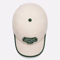 Casquette de baseball en sergé de coton ajustable et structurée à 6 panneaux avec patch en vinyle personnalisé motif feuille T&L pour la vente en gros