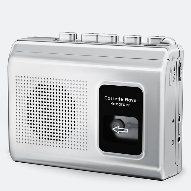 TOMASHI F-119 Portable Walkman Cassette Tape Players Compact Cassette Recorders With Headphone Jack Audio Music Cassette Player