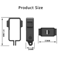 Cadre de protection standard Kitway pour caméra de sport DJI Action 2 accessoires utilisés avec boîtier magnétique en plastique