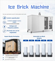 Machine à fabriquer des briques de glace industrielles 500 kg, machine à blocs de glace commerciale, machine à glace à vendre de bonne qualité pour une large application