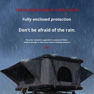 Tente de toit pour <span class=keywords><strong>hélicoptère</strong></span> en alliage d'aluminium à toit rigide, entièrement automatique, quatre saisons, imperméable, anti-moustiques >3000mm, fournitures de plein air pour voiture - Product Image 2