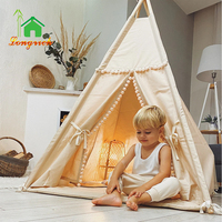Maisons de jeux pour enfants tipi château lit intérieur tentes de soirée pour enfants maison de jeu tente de plage tente intérieure en bois pour enfants