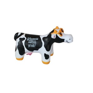PU Cow With Glasses High <b>Rebound</b> Foam Toy Animal Figure - Product Image 5